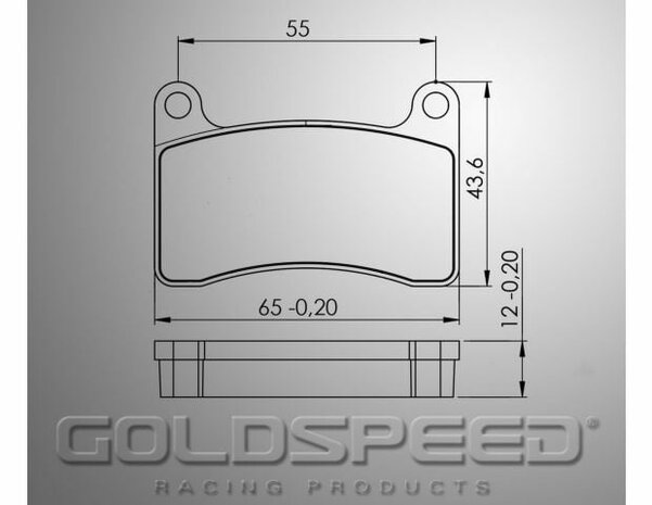 Goldspeed remblok set Intrepid achter Type 2015