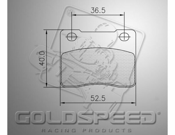 Goldspeed remblok set Wildkart voor