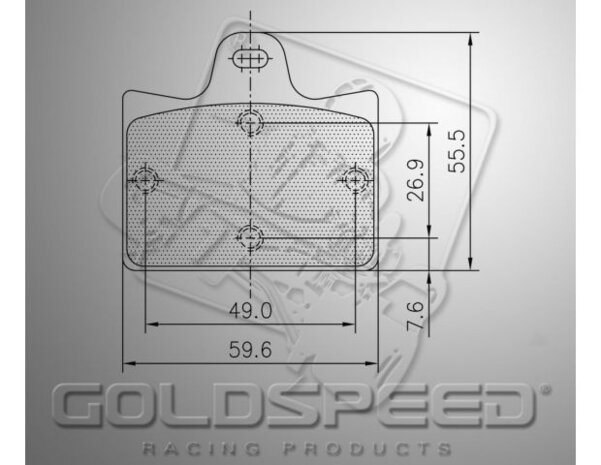 Goldspeed remblok set PCR TYPE REAR