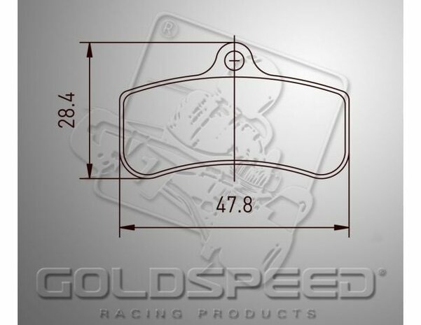 Goldspeed remblok set PCR TYPE FRONT