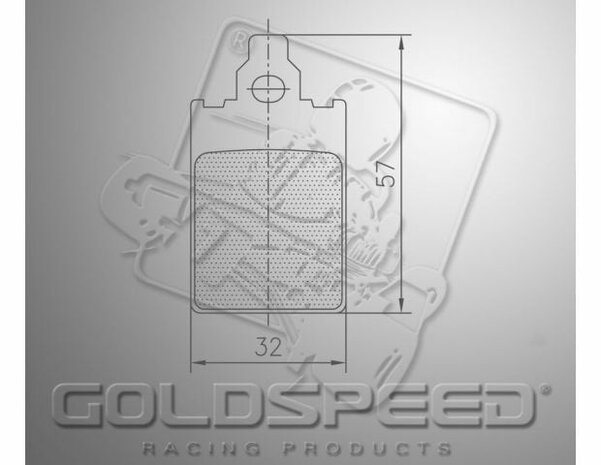 Goldspeed remblok set DINO TYPE FRONT