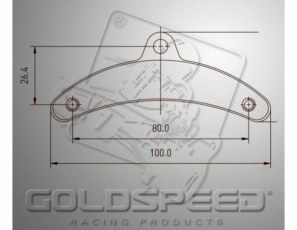 Goldspeed remblok set BIREL TYPE > 01 FRONT (14185)