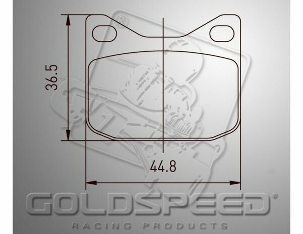 Goldspeed remblok set K-KART TYPE FRONT