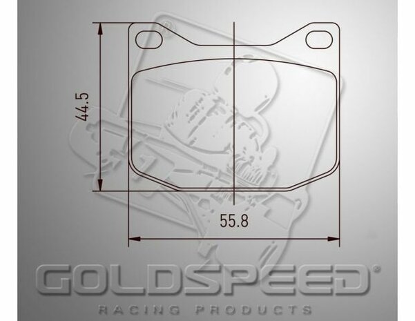 Goldspeed remblok set K-KART-MARANELLO-MS TYPE REAR